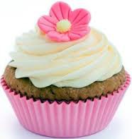 Cupcake de Vainilla detalle Pastillaje C/u